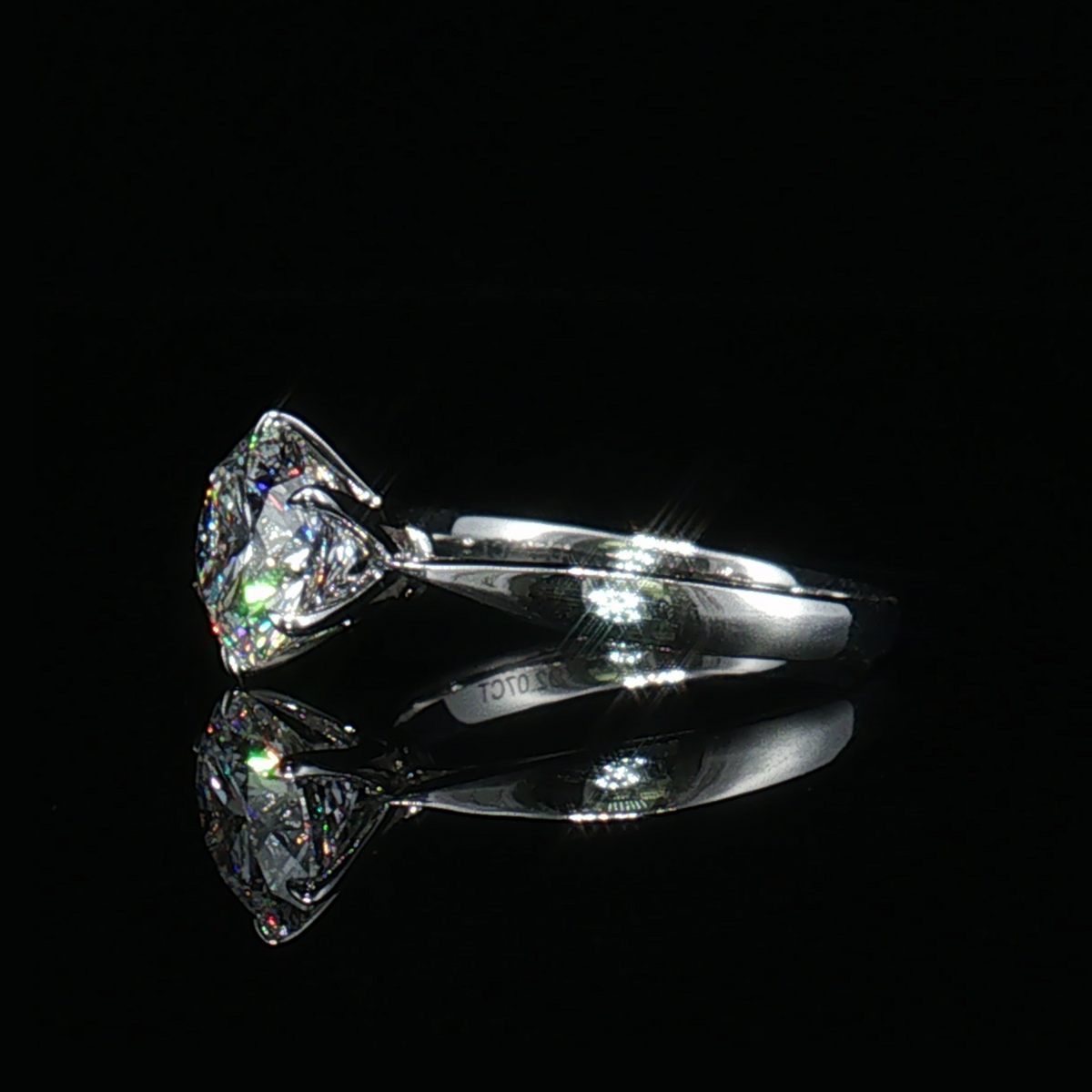 LGT0825 - Setting Only Round Cut Six-Prong Solitaire Engagement Ring