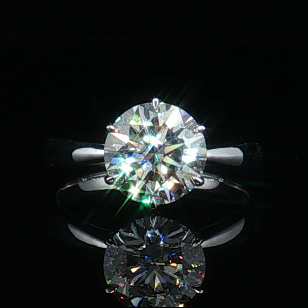 LGT0825 - Setting Only Round Cut Six-Prong Solitaire Engagement Ring