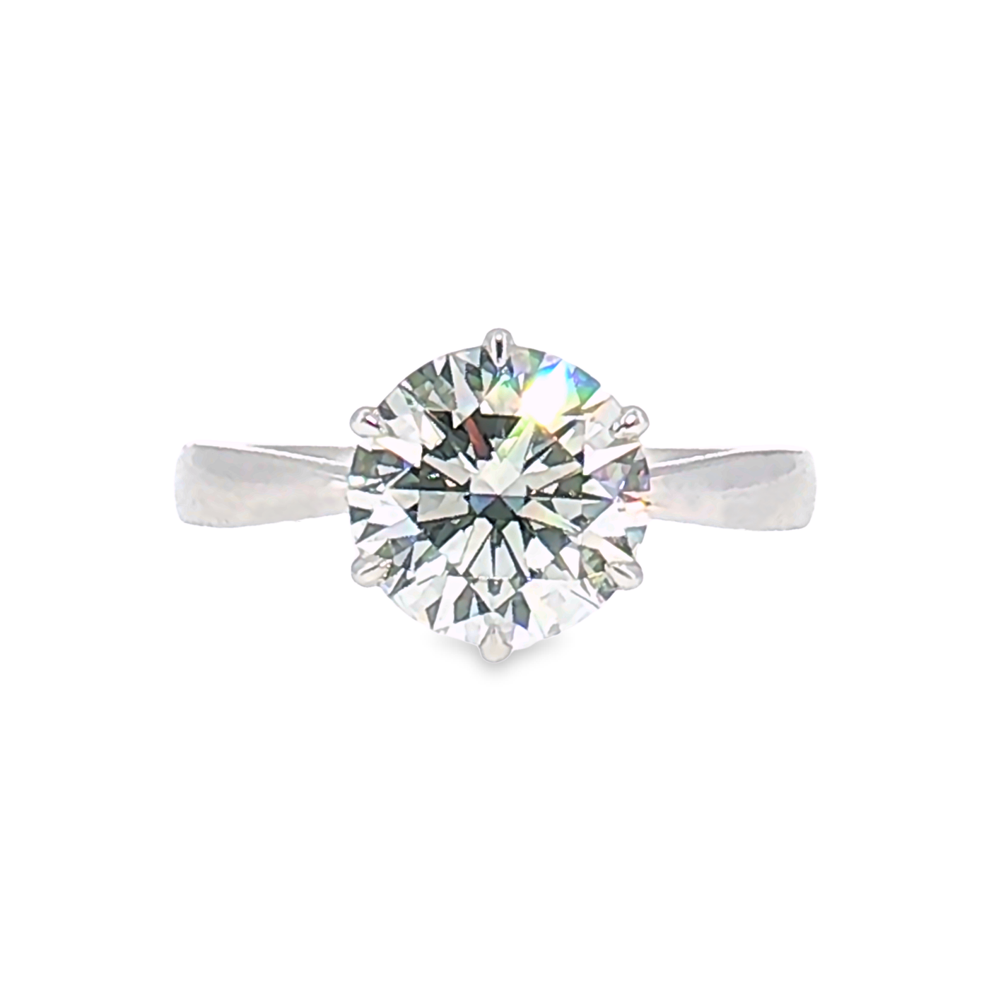 LGT0825 - Setting Only Round Cut Six-Prong Solitaire Engagement Ring