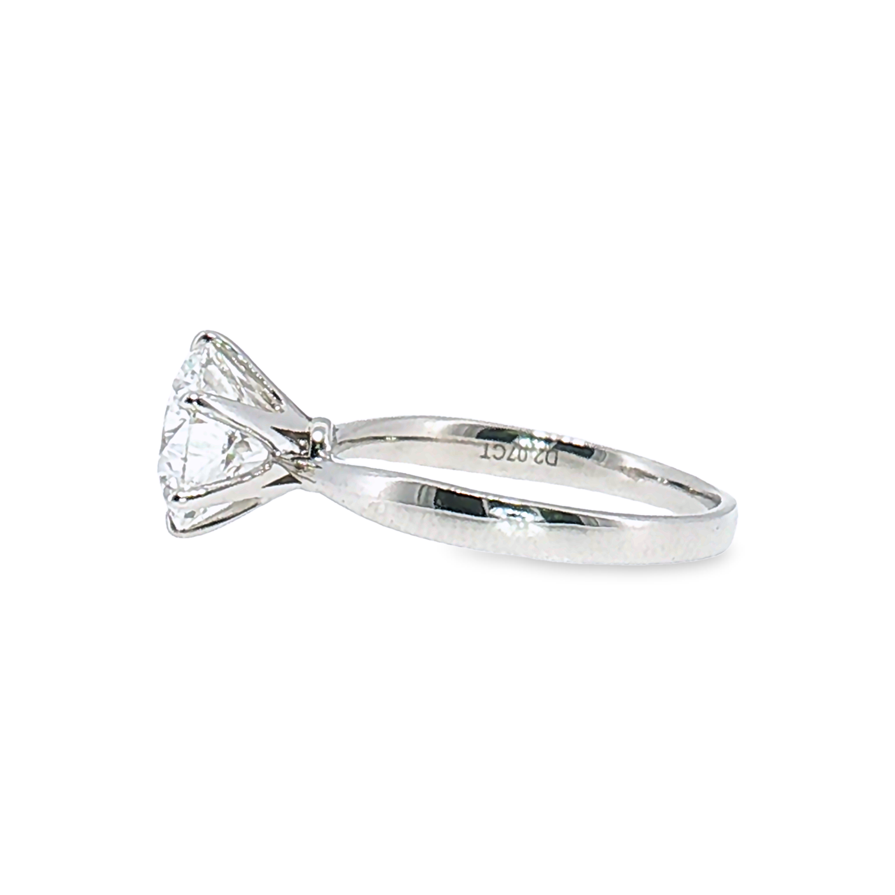 LGT0825 - Setting Only Round Cut Six-Prong Solitaire Engagement Ring
