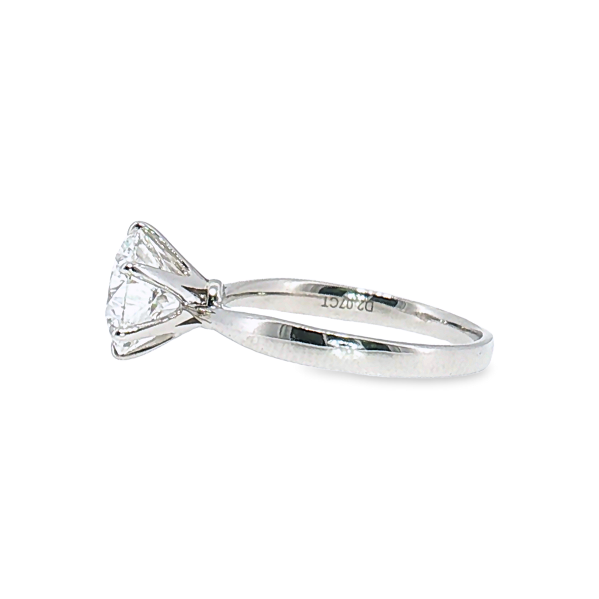 LGT0825 - Setting Only Round Cut Six-Prong Solitaire Engagement Ring