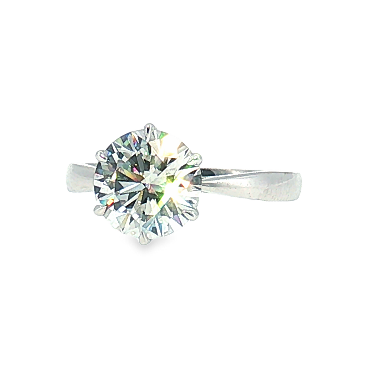 LGT0825 - Setting Only Round Cut Six-Prong Solitaire Engagement Ring