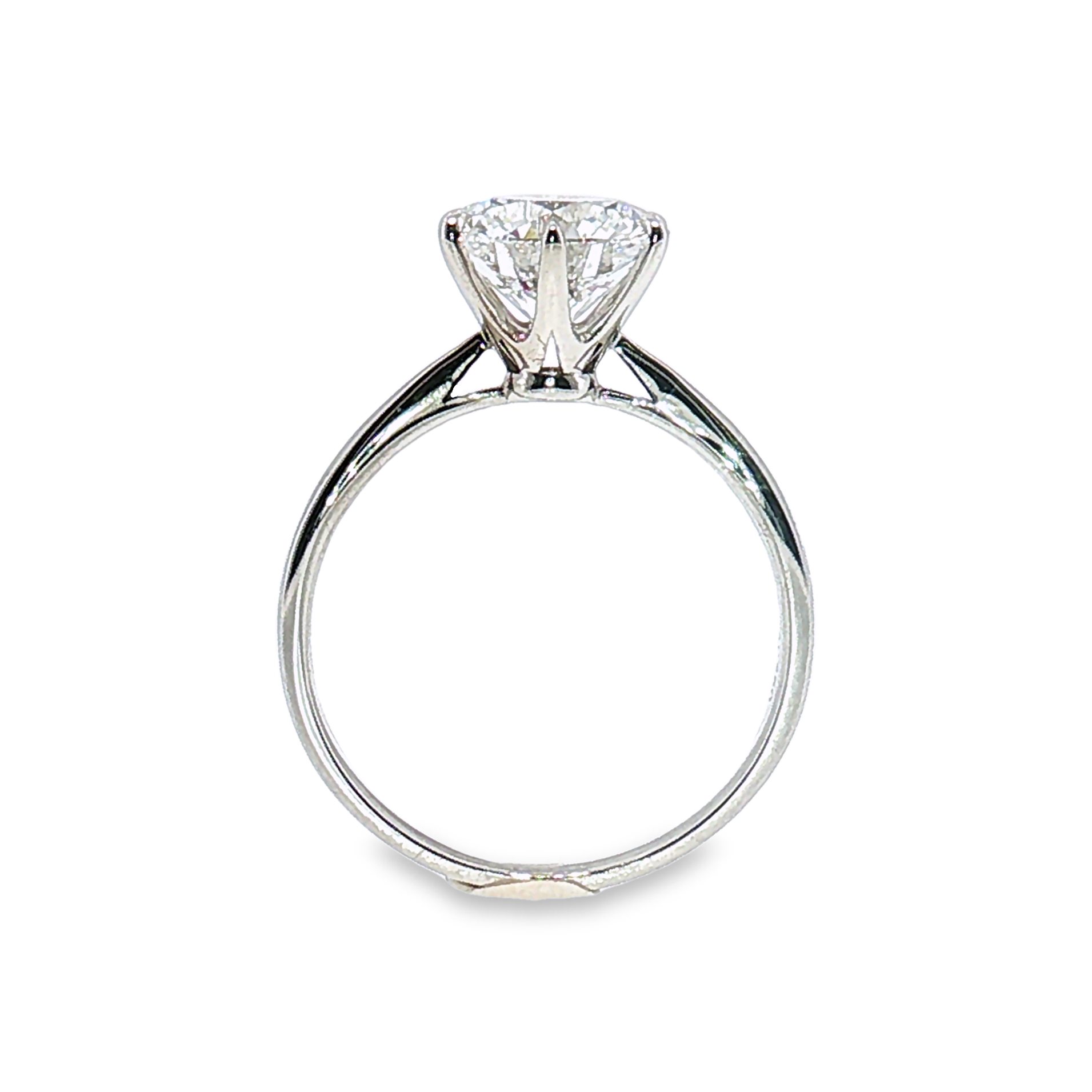 LGT0825 - Setting Only Round Cut Six-Prong Solitaire Engagement Ring