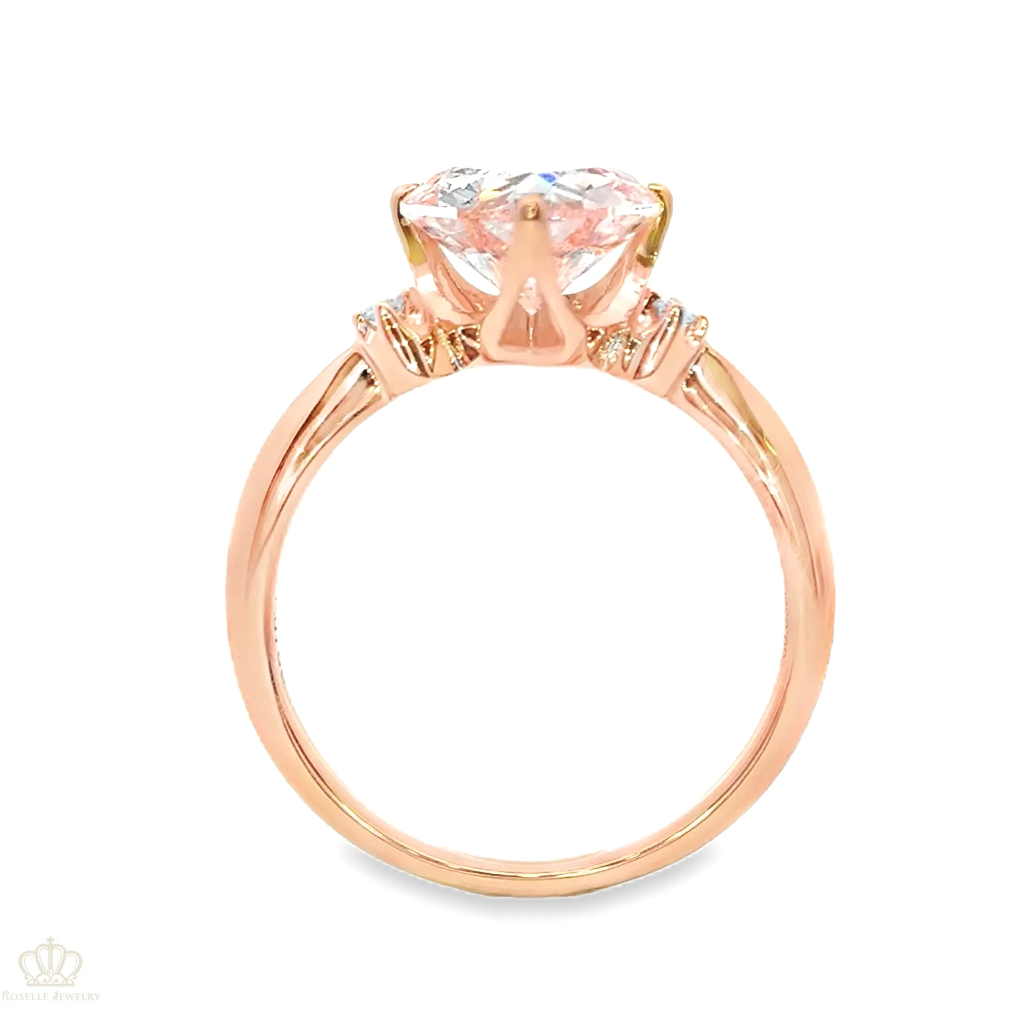LGT1039 -  [Setting Only] Side Stone Diamond Engagement Ring CHARLISA™
