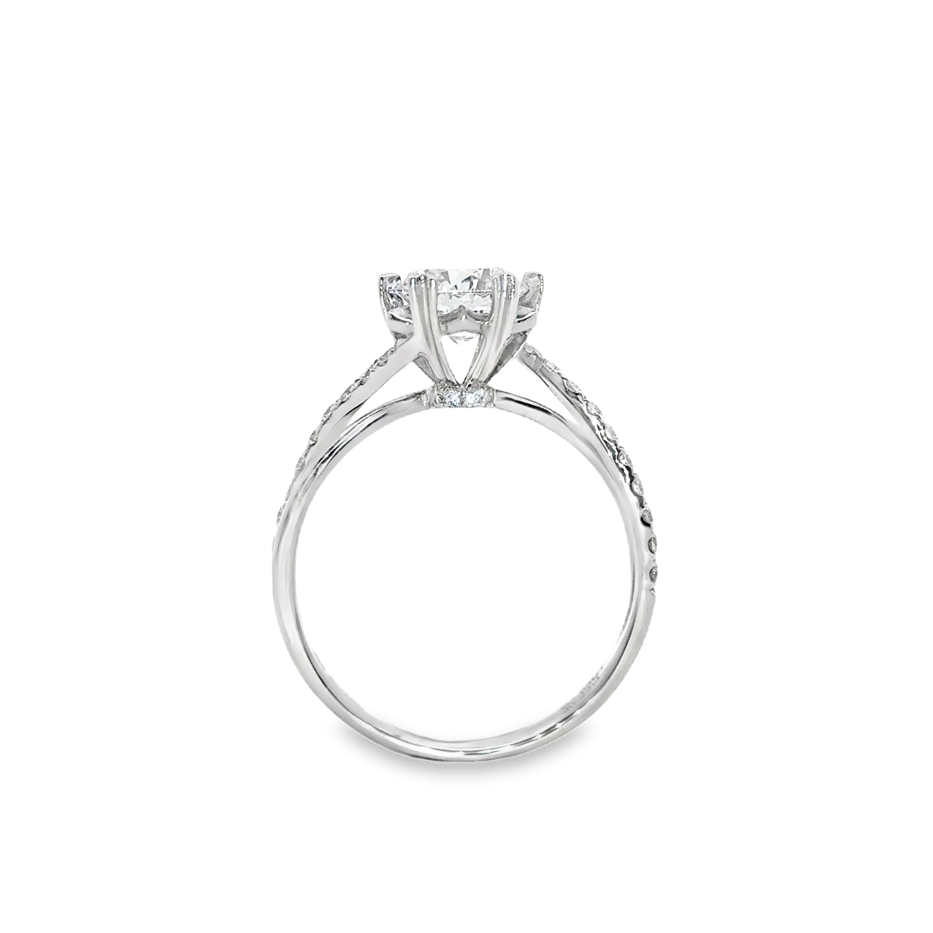 LGT670 - [Setting Only] Pear Side Stones Diamond Engagement Ring