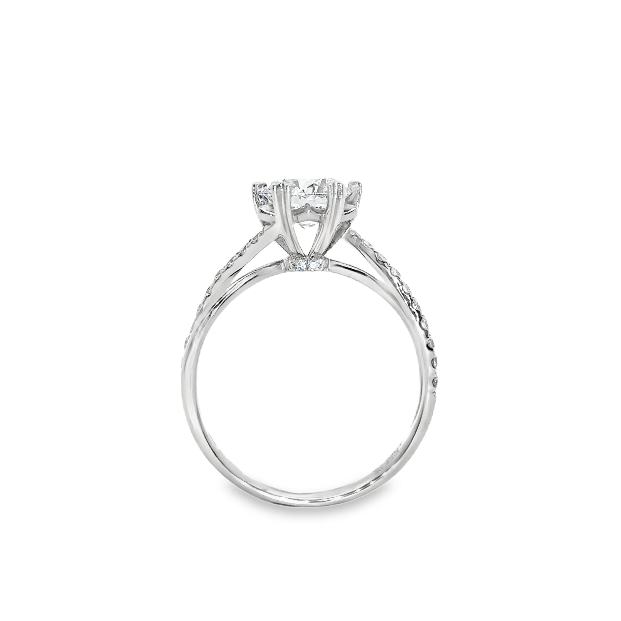 LGT670 - [Setting Only] Pear Side Stones Diamond Engagement Ring