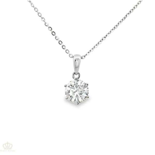 Six Prong Solitaire Pendants Necklaces [Setting Only] - LC110 CHARLISA™