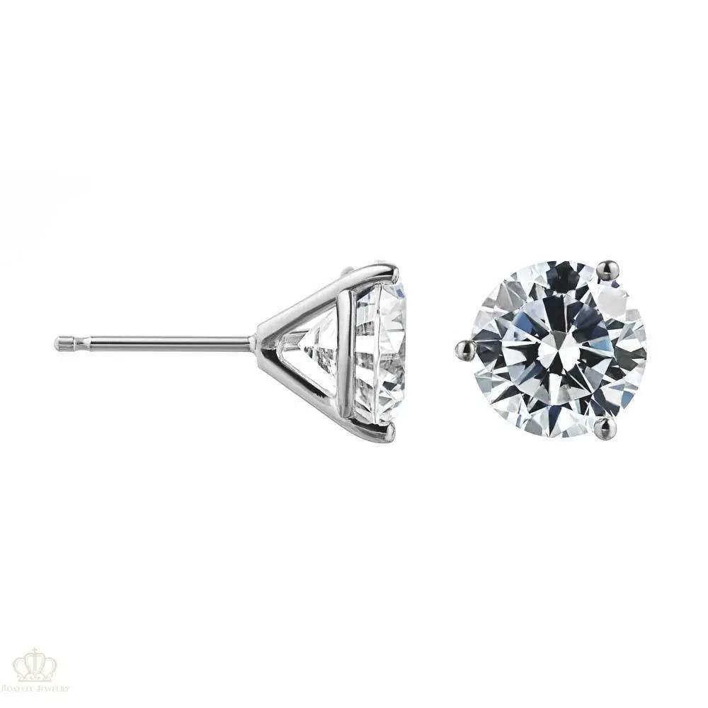 Three Prong Classic Stud Earrings (Setting Only) - DC001 CHARLISA™
