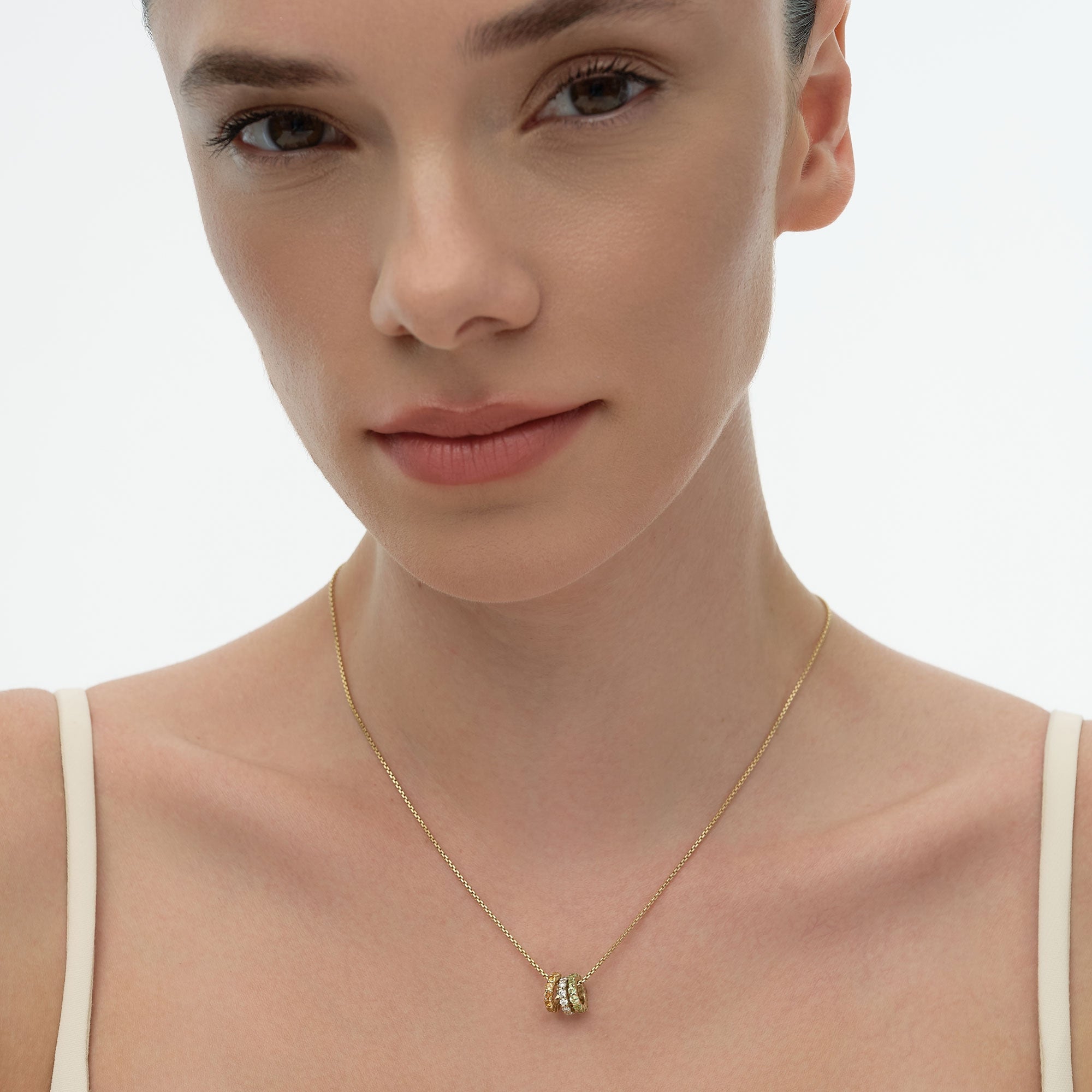 OBFJ0252 - 14k Sapphire Rondelle Charm 4