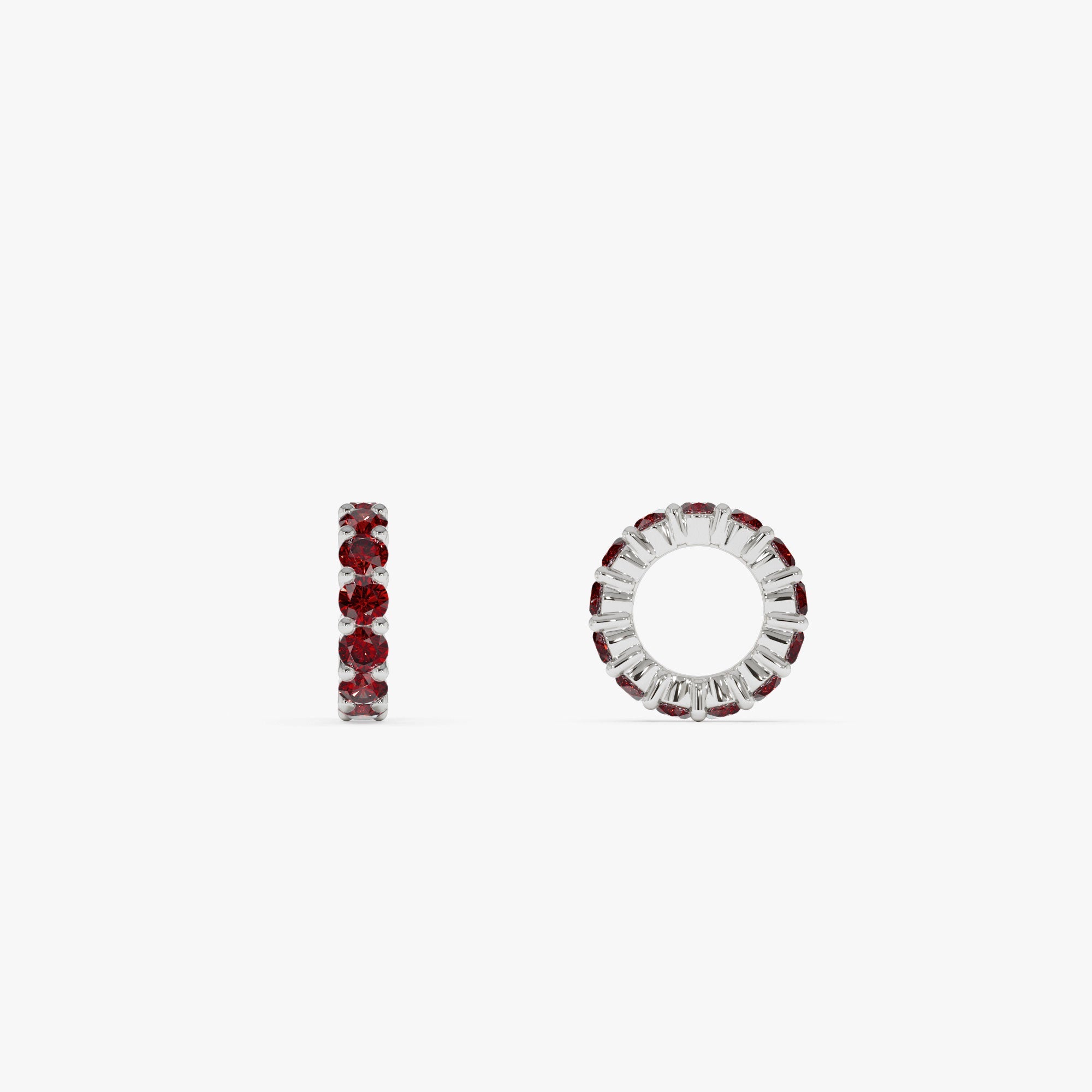 OBFJ0250 - 14k Garnet Rondelle Charm 6