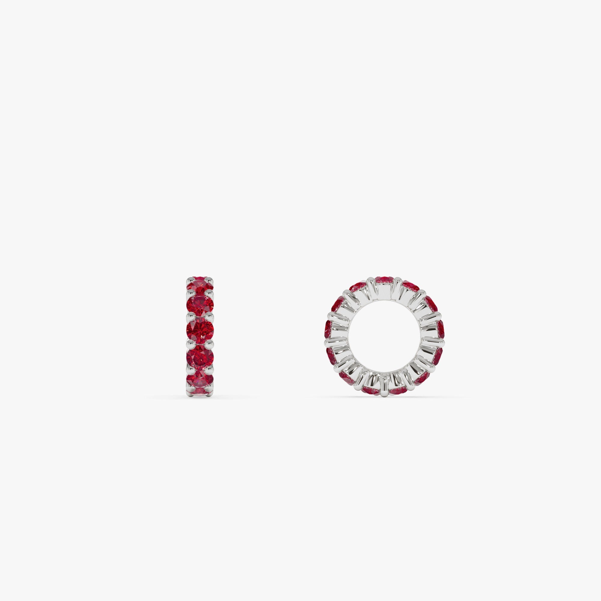 OBFJ0253 - 14k Ruby Rondelle Charm 6