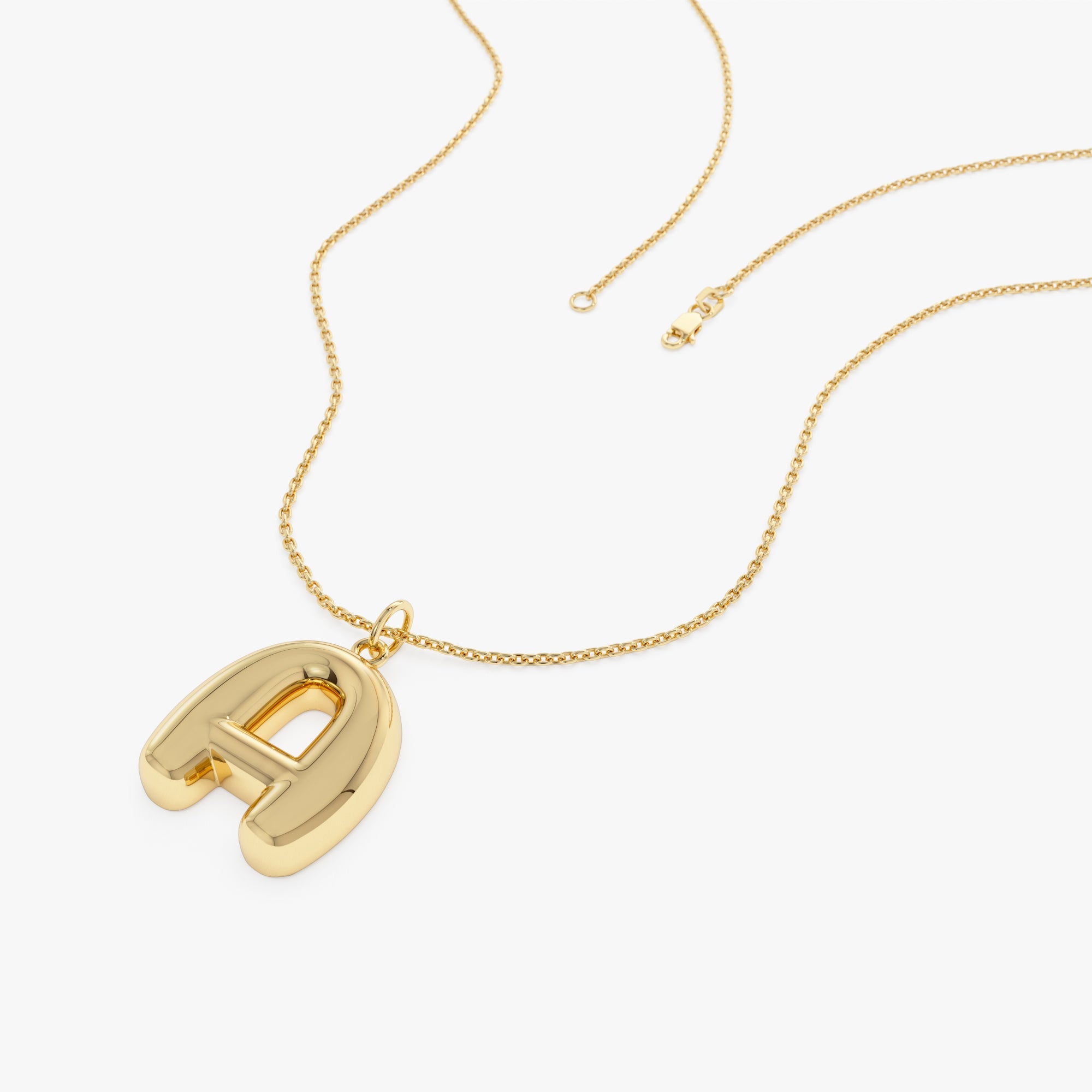 OBFJ0778 - 14K 20MM Balloon Initial Letter Pendant 10