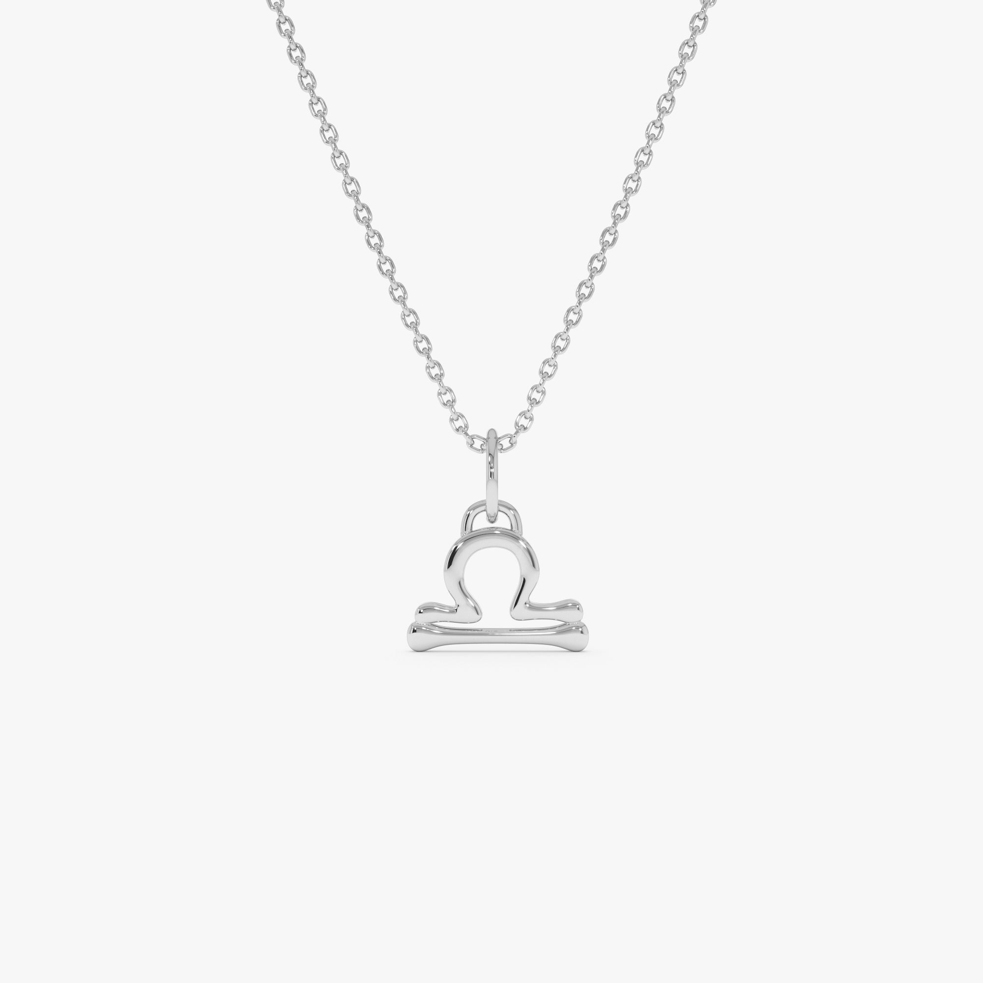 OBFJ0711 - 14K Libra Zodiac Charm Necklace 3