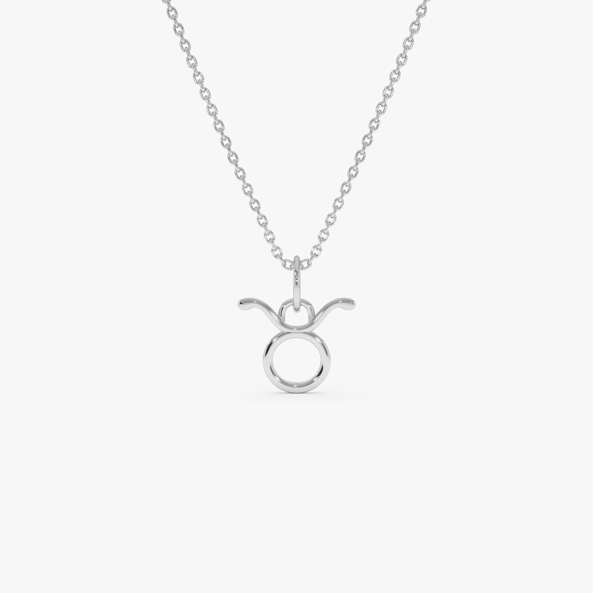 OBFJ0707 - 14K Taurus Zodiac Charm Necklace 5