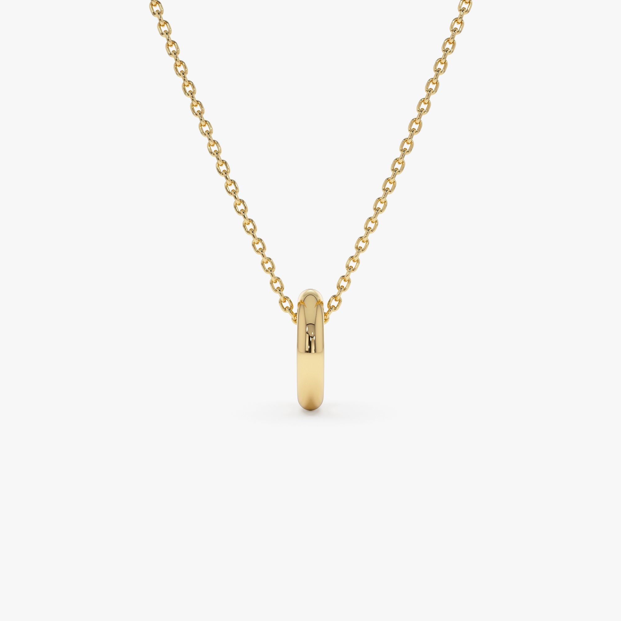 OBFJ0241 - 14K Gold Open Rondelle Charm – 2MM 4