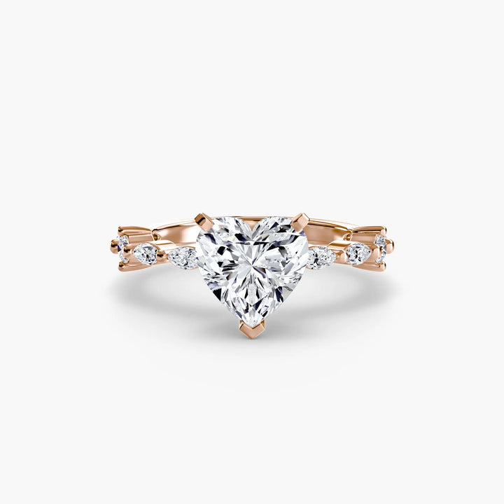 Solitaire with Eternity Pavé Roselle Jewelry