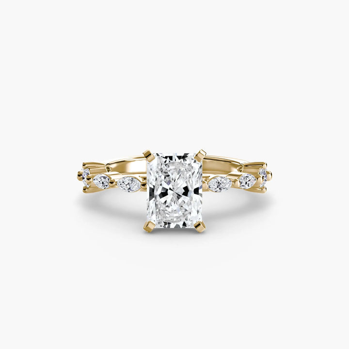 Solitaire with Eternity Pavé Roselle Jewelry