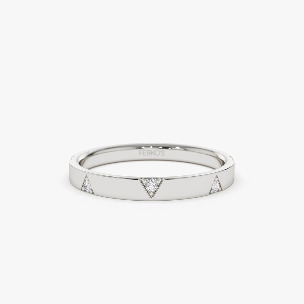 OBFJ2151 - Unique Diamond Full Eternity Ring ring in selectable metal and diamond options - Roselle Jewelry view 5