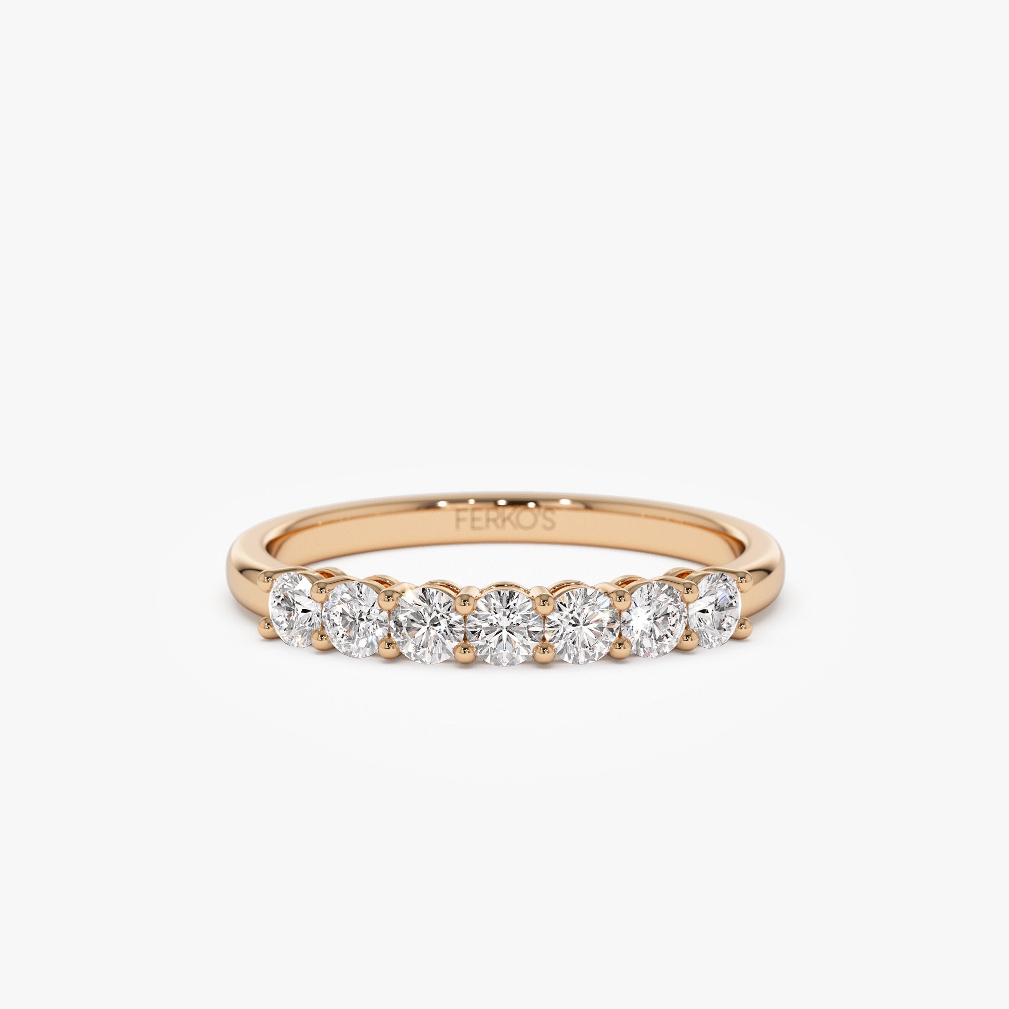OBFJ1345 - 14k 7 Stone Basket Setting Shared Prong 0.40ctw 4