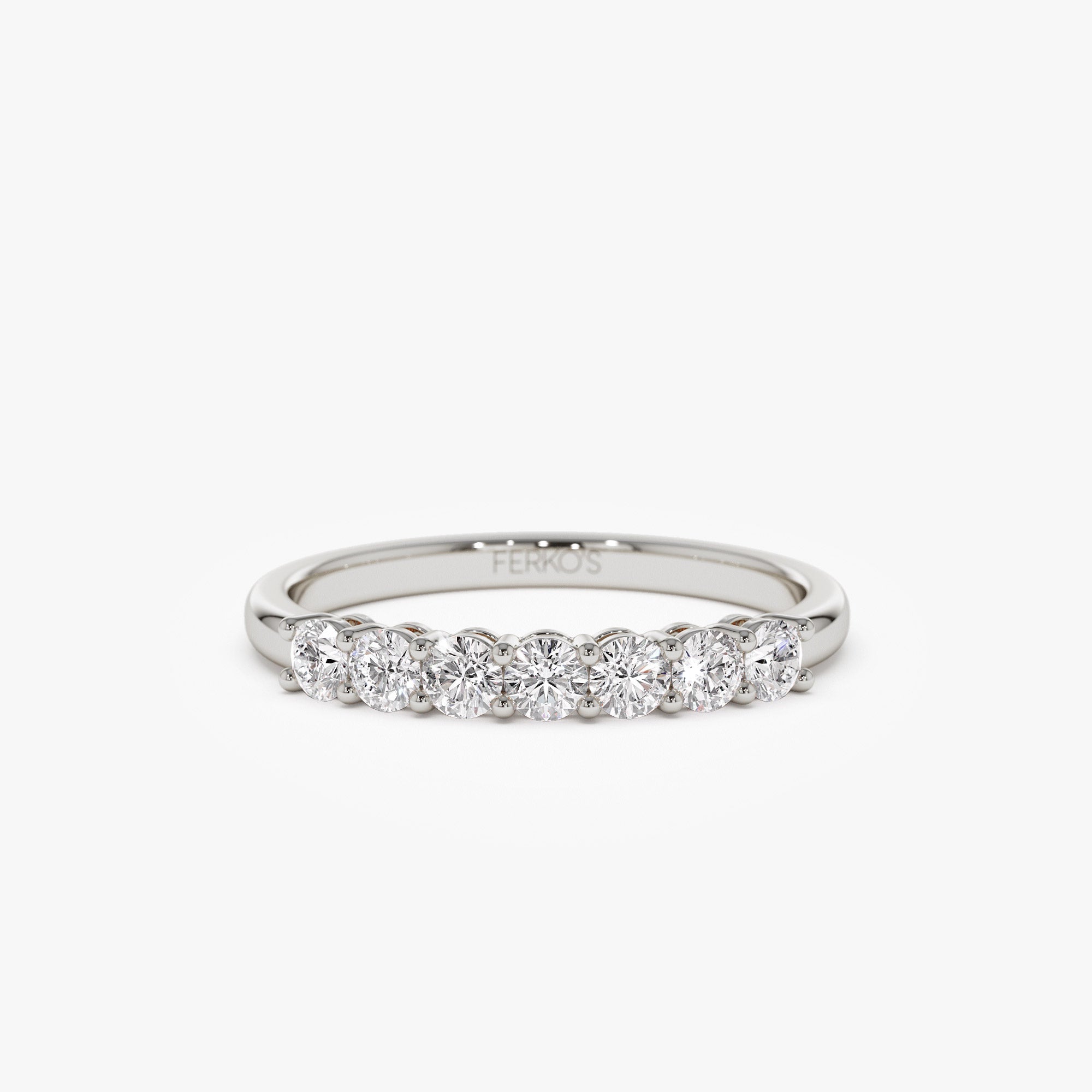 OBFJ1345 - 14k 7 Stone Basket Setting Shared Prong 0.40ctw 5