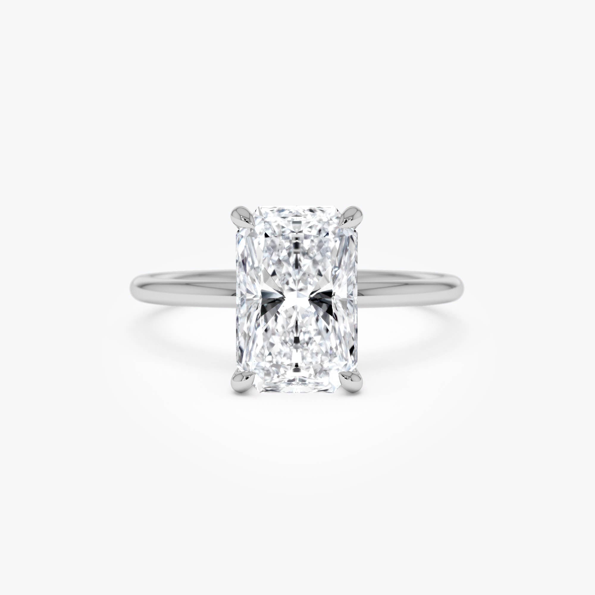 OBFJ0586 - 2.00 Ctw 14k Radiant Cut Prong Setting Lab Grown Diamond Engagement Ring – Corinne 8