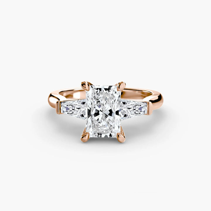 Three-Stone Ring (Baguette Side Stones) 2 Roselle Jewelry