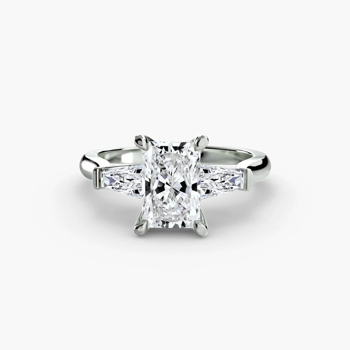 Three-Stone Ring (Baguette Side Stones) 2 Roselle Jewelry