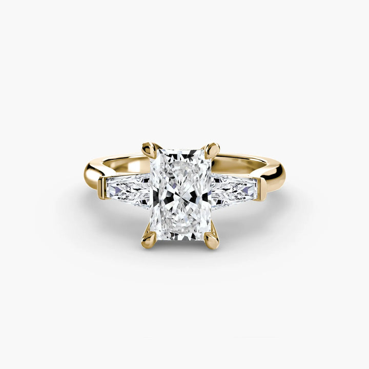 Three-Stone Ring (Baguette Side Stones) 2 Roselle Jewelry
