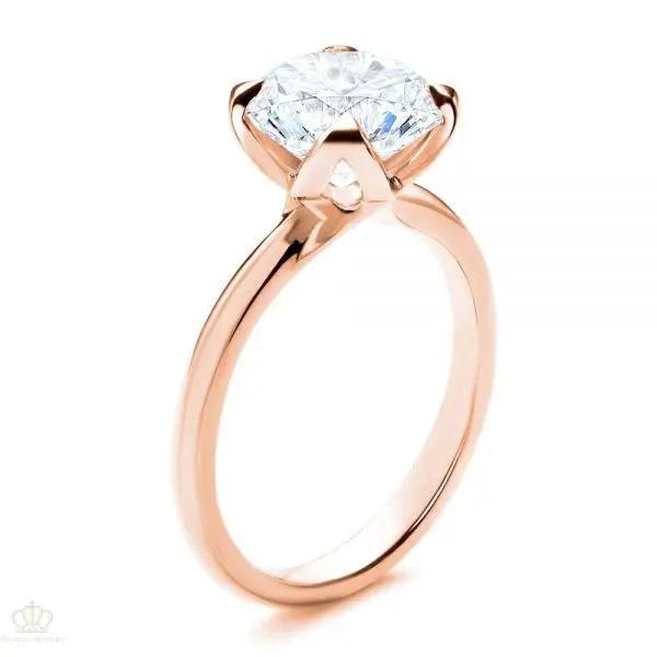 Floral Four Prong Solitaire Engagement Ring [Setting Only] - LGN003 CHARLISA™