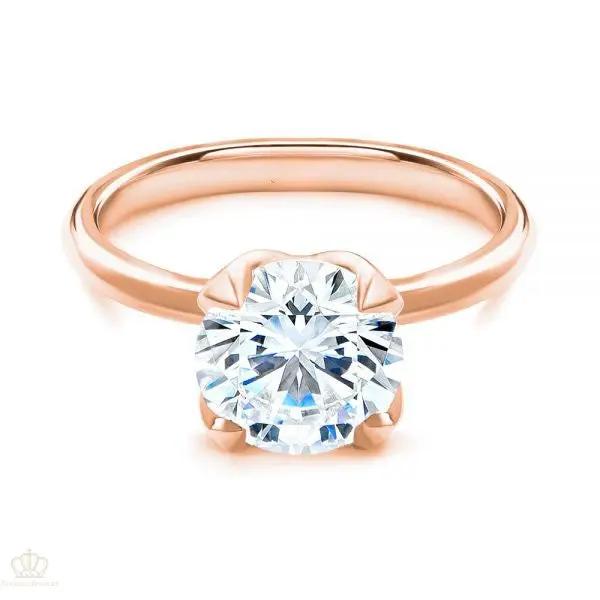 Floral Four Prong Solitaire Engagement Ring [Setting Only] - LGN003 CHARLISA™