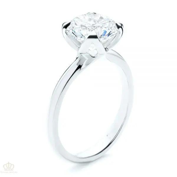 Floral Four Prong Solitaire Engagement Ring [Setting Only] - LGN003 CHARLISA™