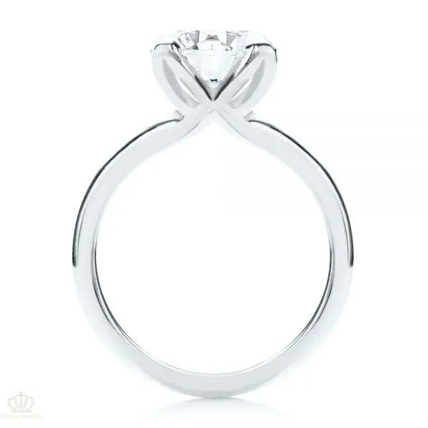 Floral Four Prong Solitaire Engagement Ring [Setting Only] - LGN003 CHARLISA™