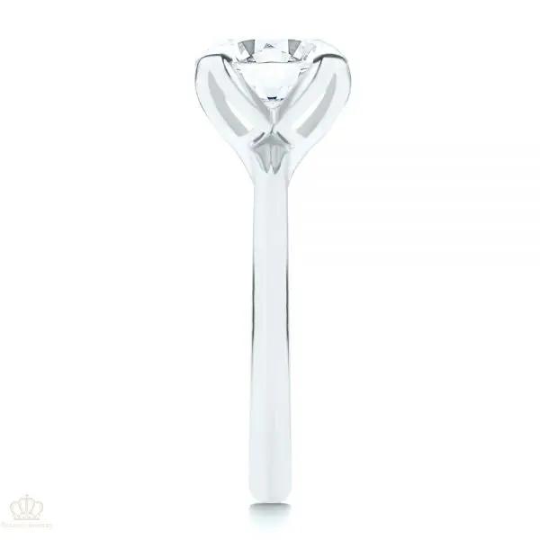 Floral Four Prong Solitaire Engagement Ring [Setting Only] - LGN003 CHARLISA™