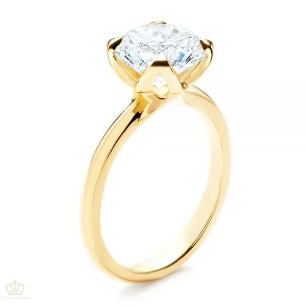 Floral Four Prong Solitaire Engagement Ring [Setting Only] - LGN003 CHARLISA™