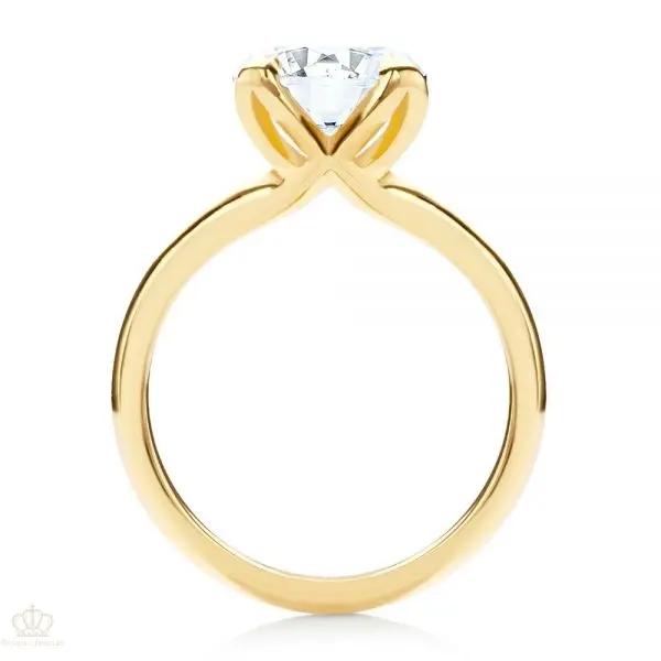 Floral Four Prong Solitaire Engagement Ring [Setting Only] - LGN003 CHARLISA™