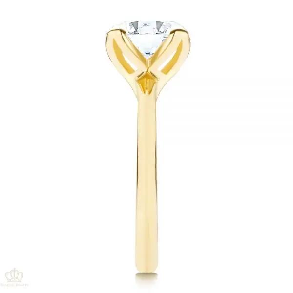 Floral Four Prong Solitaire Engagement Ring [Setting Only] - LGN003 CHARLISA™