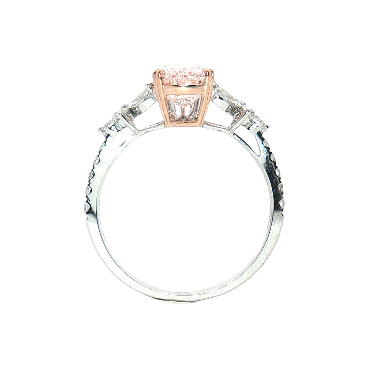 LGT0221 - [Setting Only] Pear Shape Floral Cluster Diamond Engagement Ring