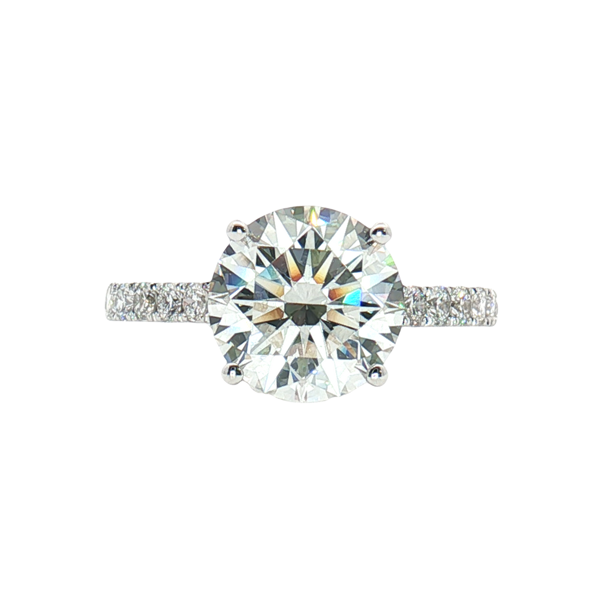 LGT0215 - [Setting Only] Trellis Cathedral Pavé Diamond Engagement Ring