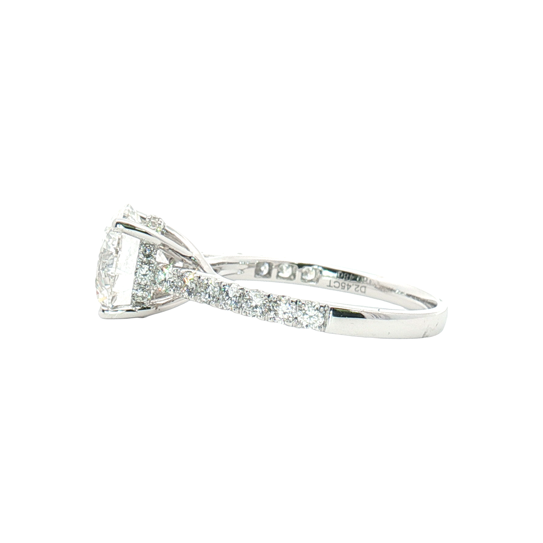 LGT0215 - [Setting Only] Trellis Cathedral Pavé Diamond Engagement Ring