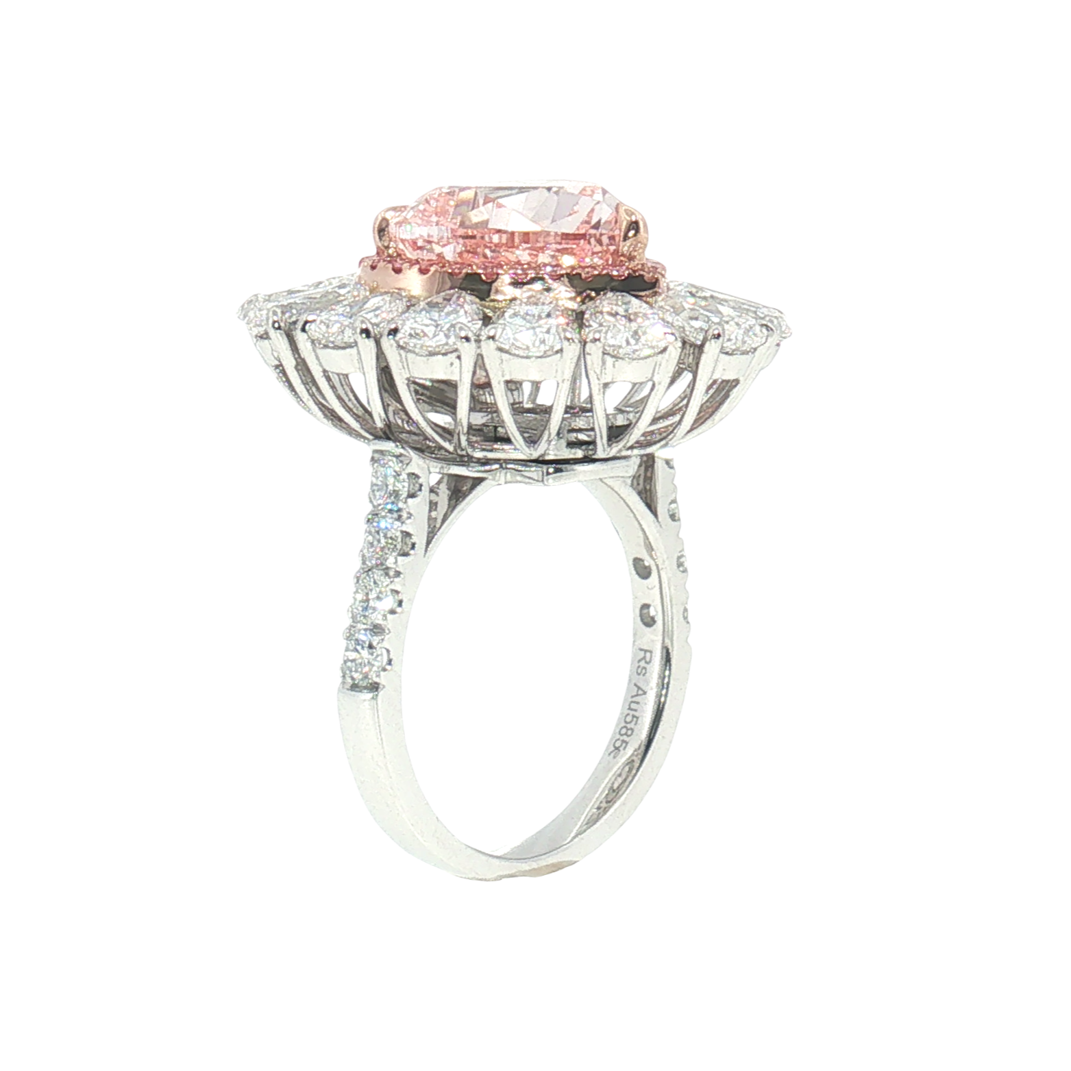 LGV0532 - [Setting Only] Grand Heart Cut Double Halo Engagement Ring