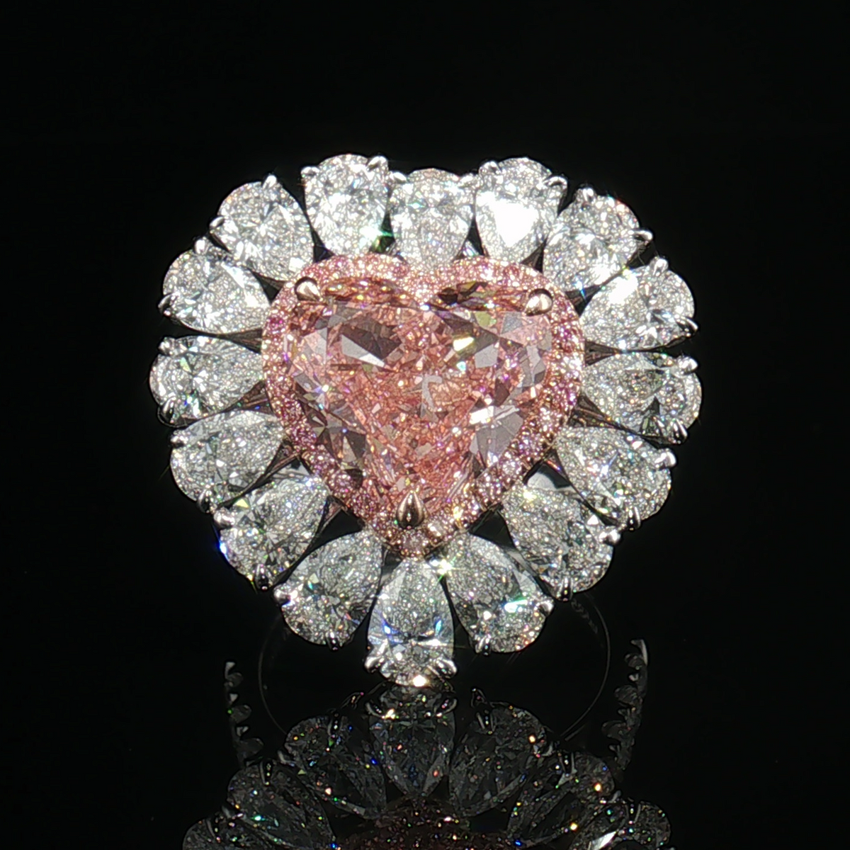 LGV0532 - [Setting Only] Grand Heart Cut Double Halo Engagement Ring