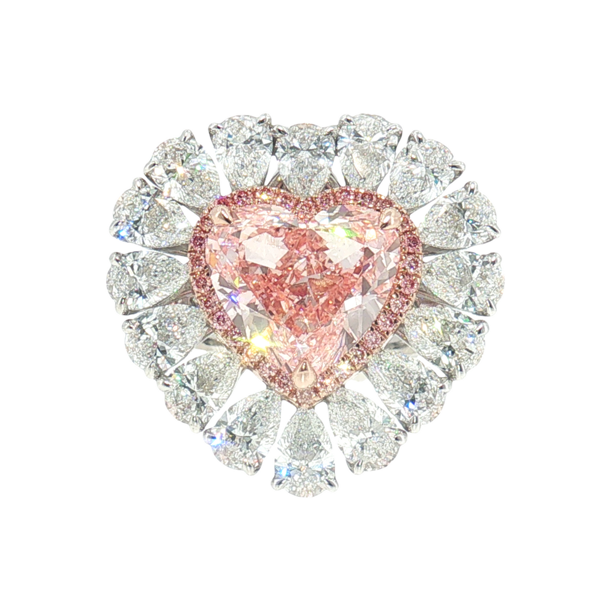 LGV0532 - [Setting Only] Grand Heart Cut Double Halo Engagement Ring