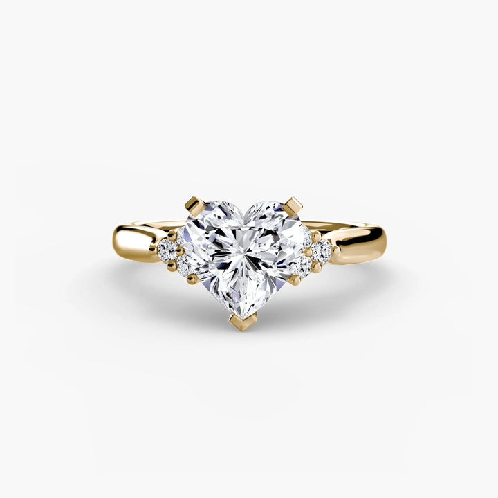 Solitaire with Cluster Shoulders 2 Roselle Jewelry