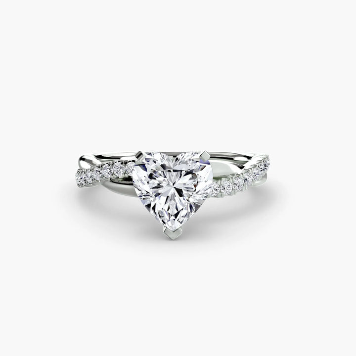 The Emerald Twist Pavé Ring Roselle Jewelry