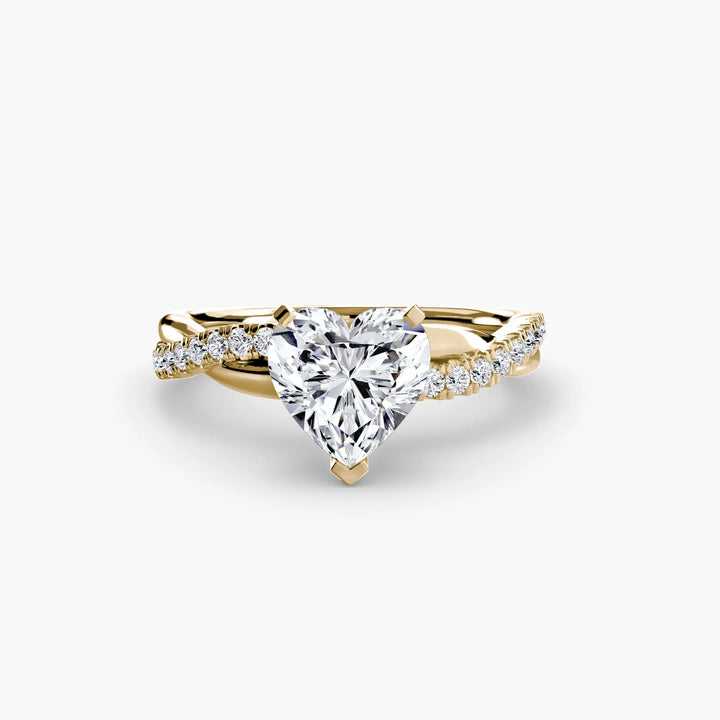 The Emerald Twist Pavé Ring Roselle Jewelry