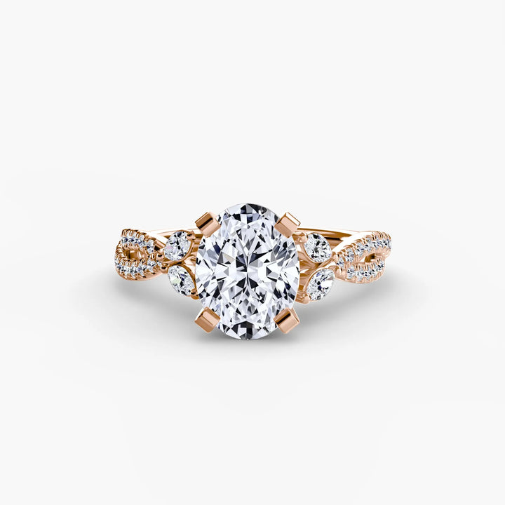 The Twist Pavé Ring Roselle Jewelry