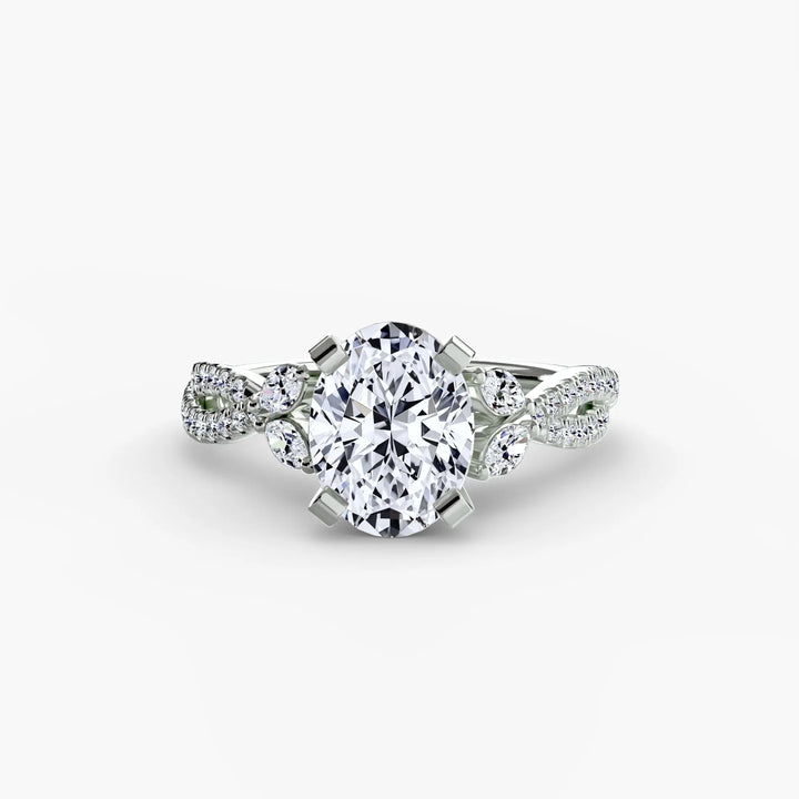 The Twist Pavé Ring Roselle Jewelry