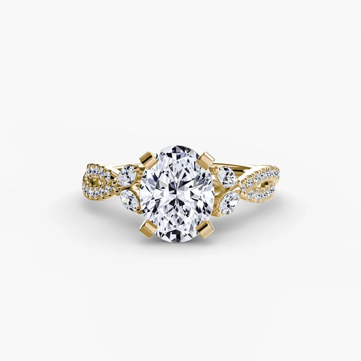 The Twist Pavé Ring Roselle Jewelry