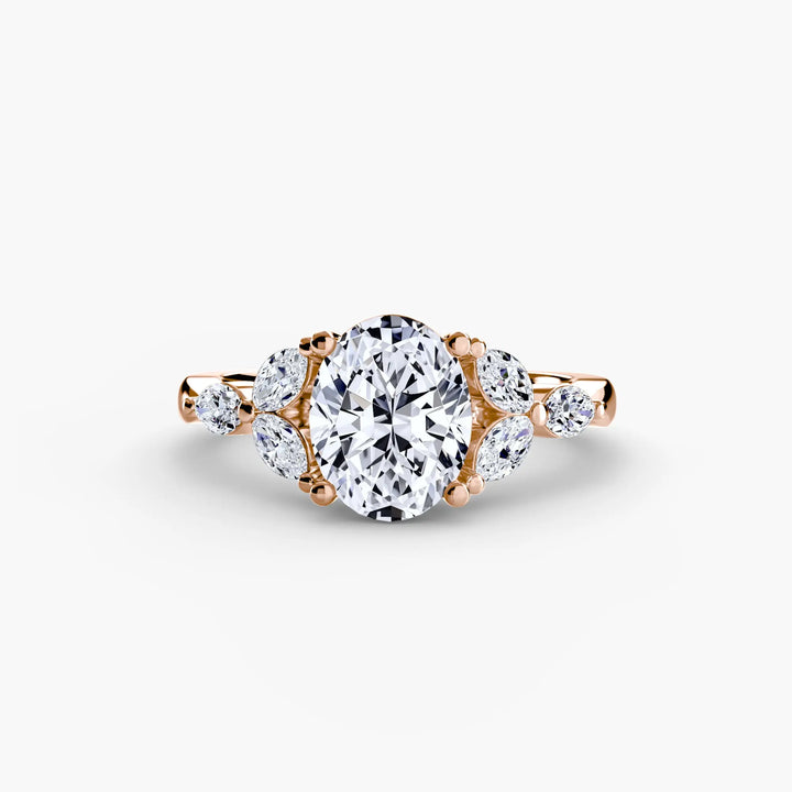 The Shoulder Cluster Ring Roselle Jewelry