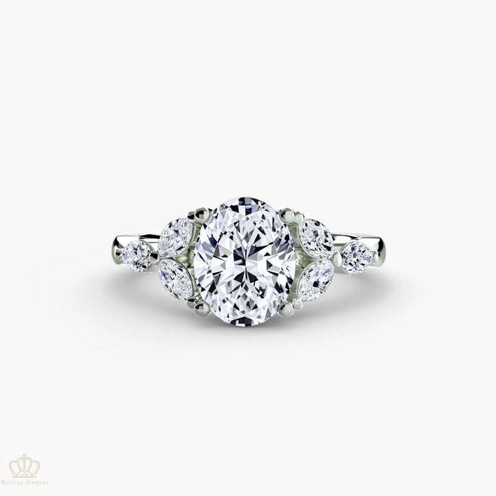 The Shoulder Cluster Ring Roselle Jewelry